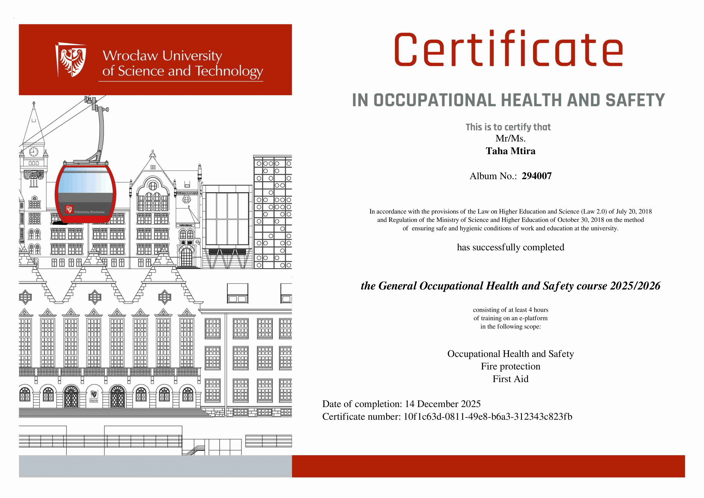 Occupational Health and Safety